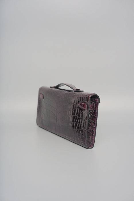 Hermes Kelly Cut in Prunior Shiny Niloticus Permabrass