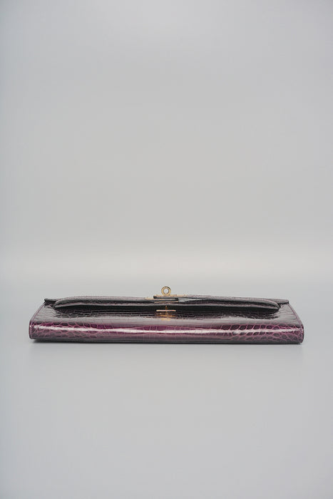 Hermes Kelly Cut in Prunior Shiny Niloticus Permabrass