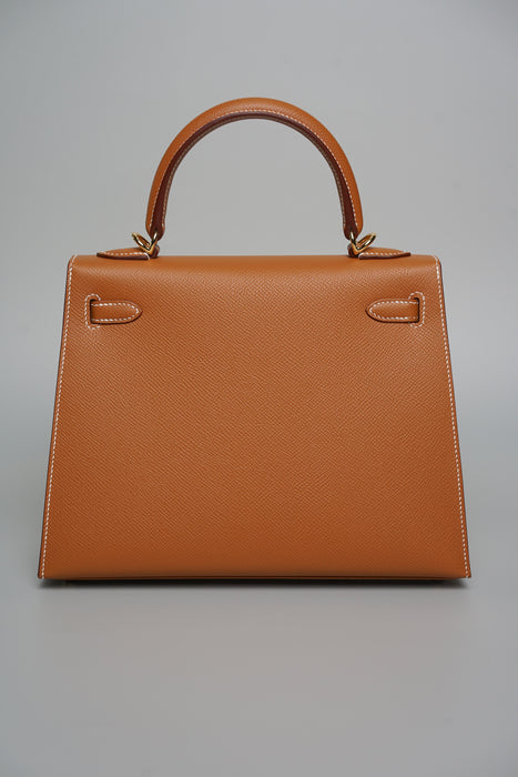 Hermes Kelly II Sellier 25 in Gold Ghw (Brand New)