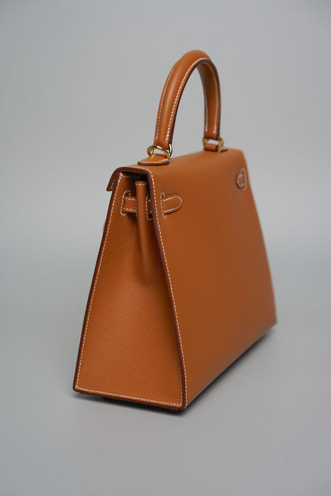 Hermes Kelly II Sellier 25 in Gold Ghw (Brand New)
