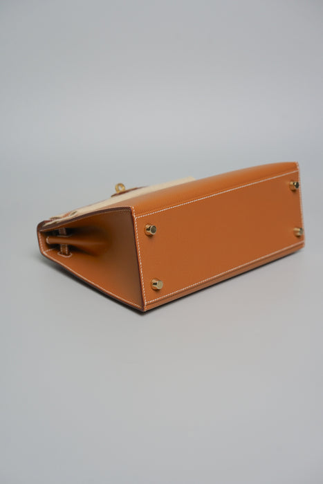 Hermes Kelly II Sellier 25 in Gold Ghw (Brand New)