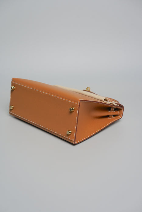 Hermes Kelly II Sellier 25 in Gold Ghw (Brand New)