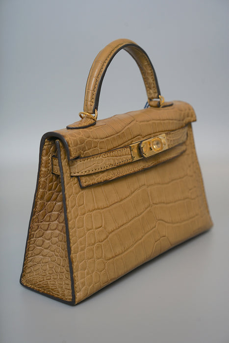 Hermes Kelly 20 in Craft Matte Alligator Ghw