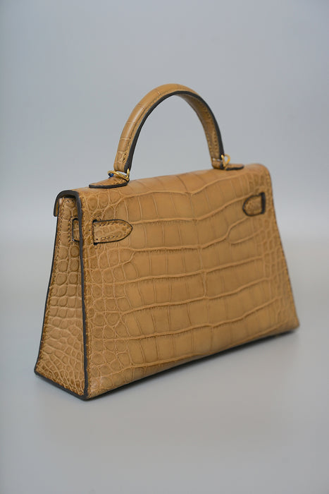 Hermes Kelly 20 in Craft Matte Alligator Ghw