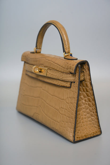 Hermes Kelly 20 in Craft Matte Alligator Ghw
