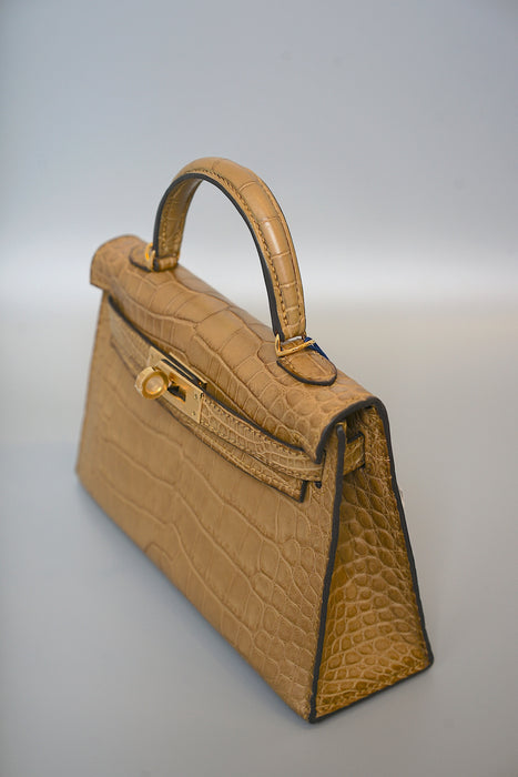 Hermes Kelly 20 in Craft Matte Alligator Ghw
