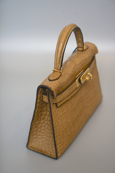 Hermes Kelly 20 in Craft Matte Alligator Ghw