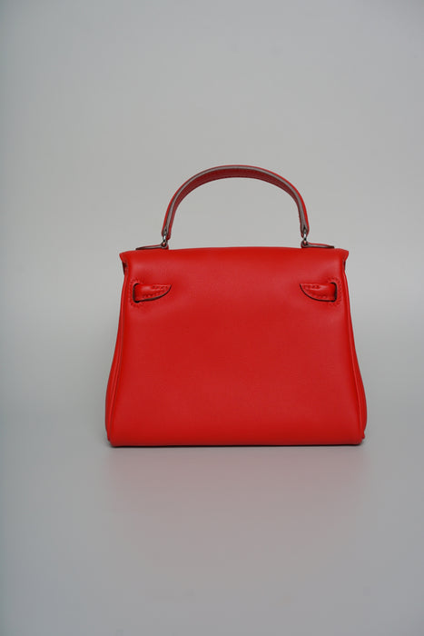 Hermes Kelly Doll in Rouge Radieux / Rouge H Phw (Brand new)