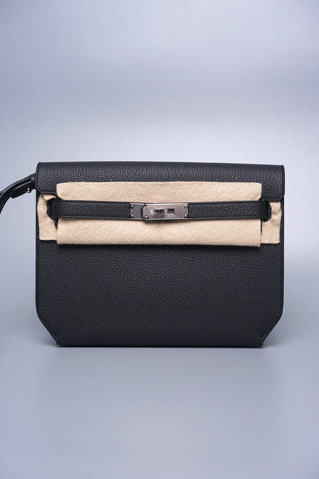 Hermes Kelly Depeche 25 in Noir Togo Phw (Brand New)