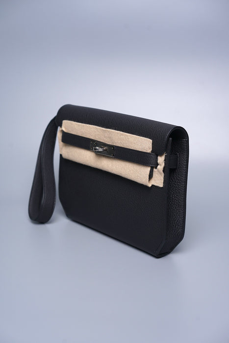 Hermes Kelly Depeche 25 in Noir Togo Phw (Brand New)