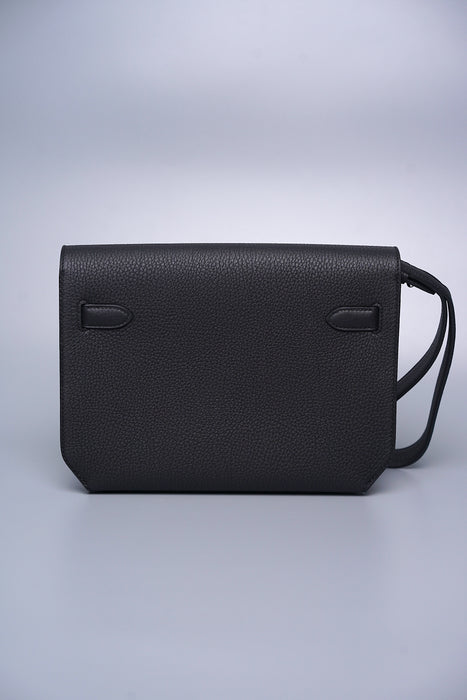 Hermes Kelly Depeche 25 in Noir Togo Phw (Brand New)