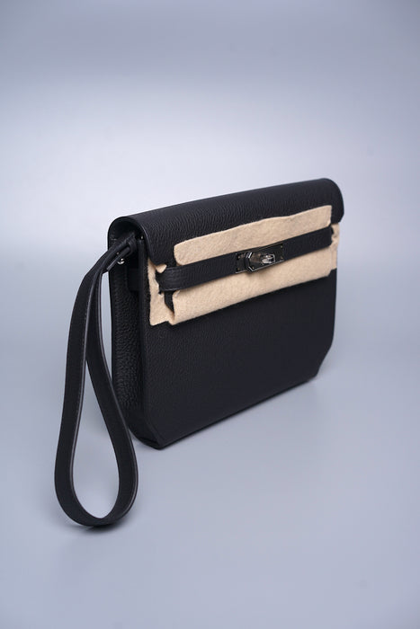 Hermes Kelly Depeche 25 in Noir Togo Phw (Brand New)