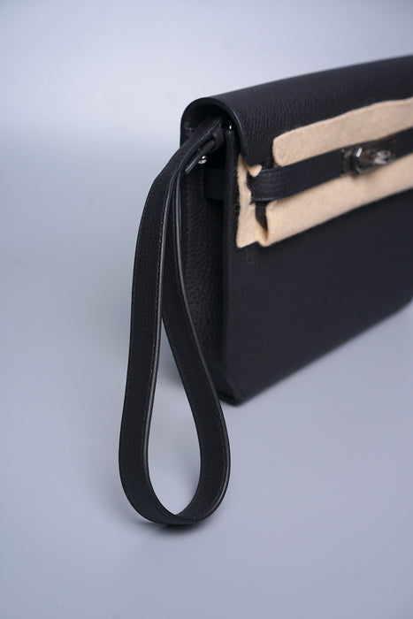 Hermes Kelly Depeche 25 in Noir Togo Phw (Brand New)