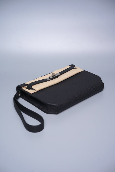 Hermes Kelly Depeche 25 in Noir Togo Phw (Brand New)