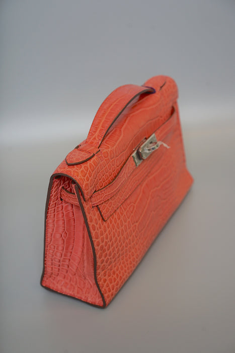 Hermes Kelly Pochette in Bougainvillea Matte Phw