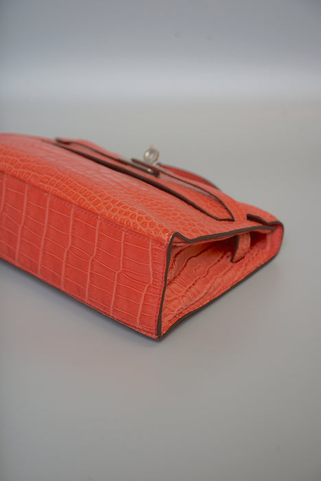 Hermes Kelly Pochette in Bougainvillea Matte Phw