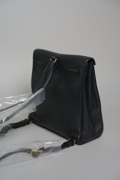 Hermes Kelly 22 Ado Backpack in Black Ghw (Brand New)