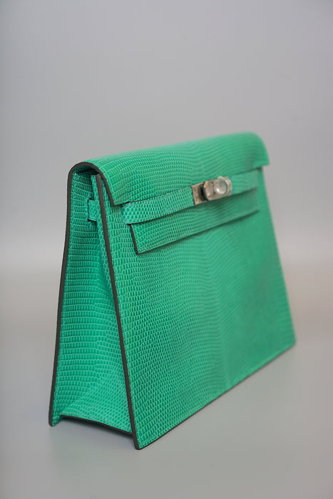 Hermes Kelly Danse in Menthe Lizard Phw (Brand New)