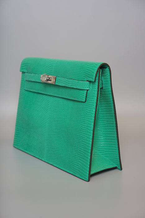 Hermes Kelly Danse in Menthe Lizard Phw (Brand New)