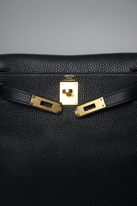 Hermes Kelly 22 Ado Backpack in Black Ghw (Brand New)