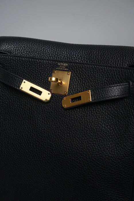 Hermes Kelly 22 Ado Backpack in Black Ghw (Brand New)