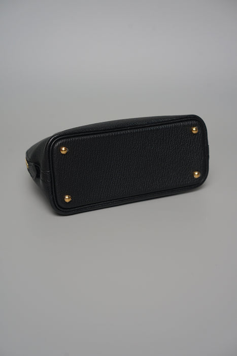 Hermes Mini Bolide in Black Chèvre Ghw (Brand New)