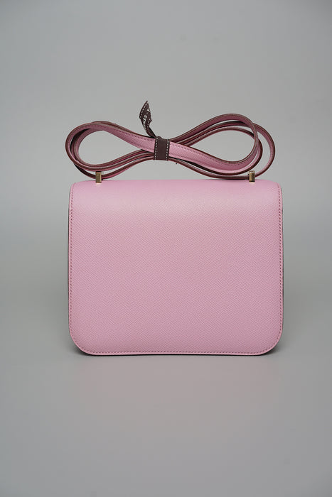 Hermes Constance 18 in Mauve Slyvestre Ghw