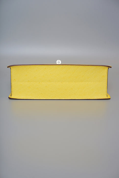 Hermes Kelly Danse in Jaune Citron Ostrich Phw (Brand New)