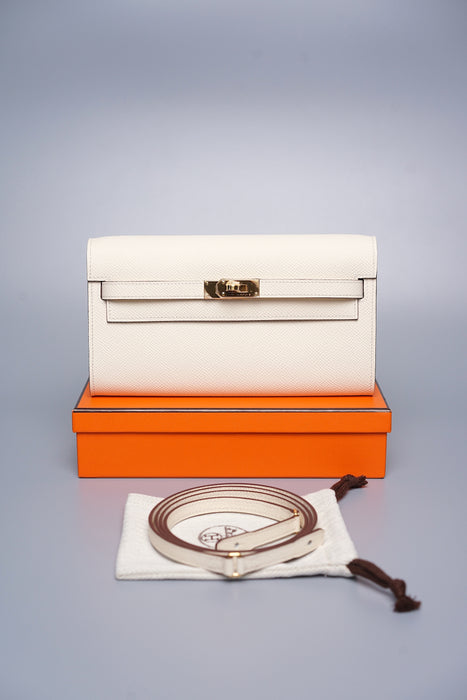 Hermes Kelly To Go in Nata Epsom Ghw (Brand New)