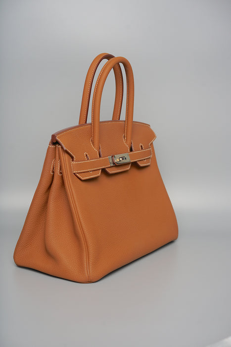 Hermes Birkin 30 in Gold Togo Phw