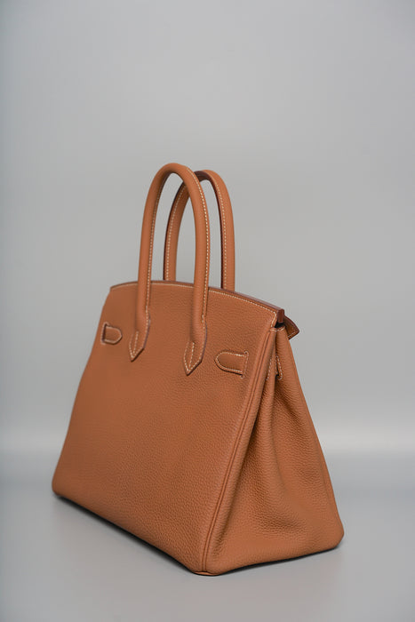 Hermes Birkin 30 in Gold Togo Phw