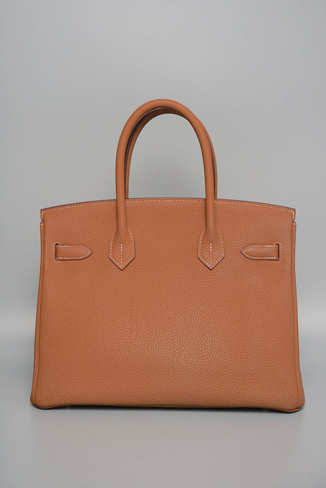 Hermes Birkin 30 in Gold Togo Phw