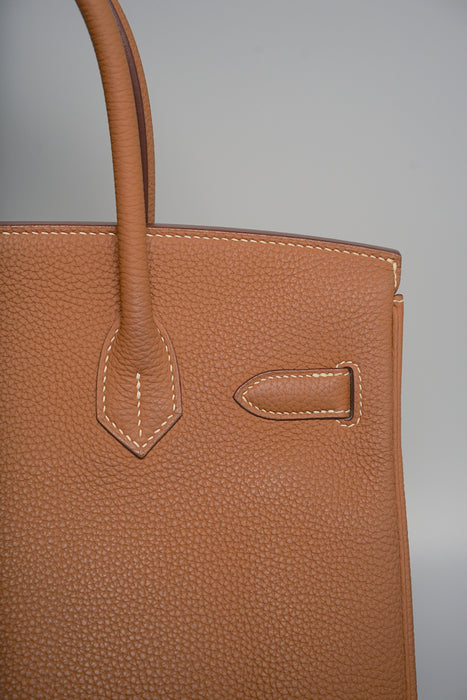 Hermes Birkin 30 in Gold Togo Phw