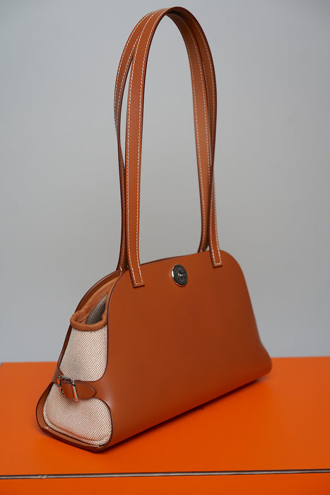 Hermes Tablier Sellier Bag in Fauve/Gold/Ecru/Beige Phw (Brand New)