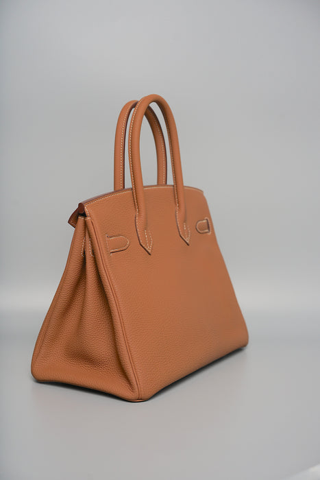 Hermes Birkin 30 in Gold Togo Phw