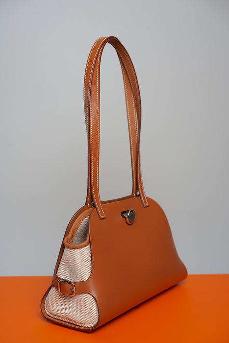 Hermes Tablier Sellier Bag in Fauve/Gold/Ecru/Beige Phw (Brand New)