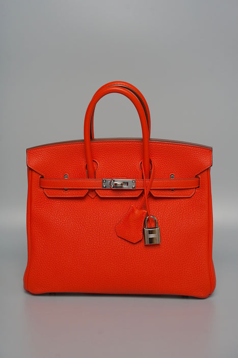 Hermes Birkin 25 in Capucine Togo Phw
