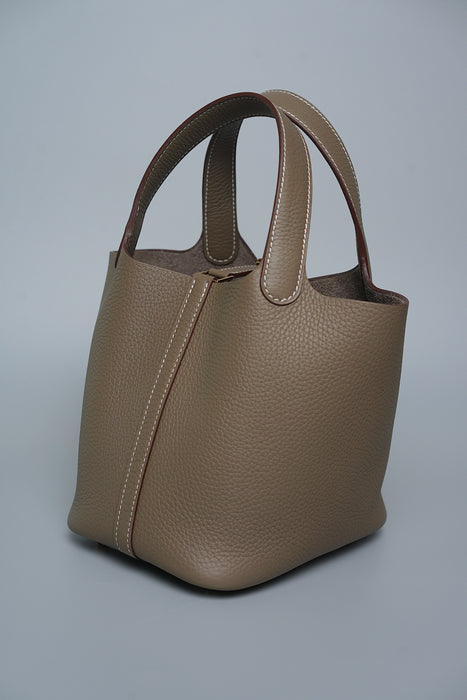 Hermes Picotin 18 in Etoupe Ghw (Brand New)