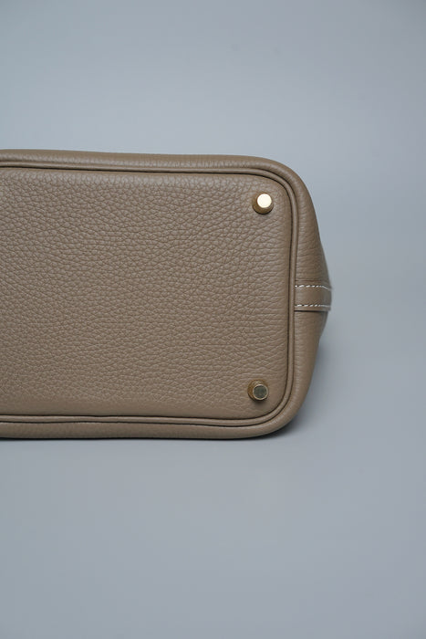 Hermes Picotin 18 in Etoupe Ghw (Brand New)