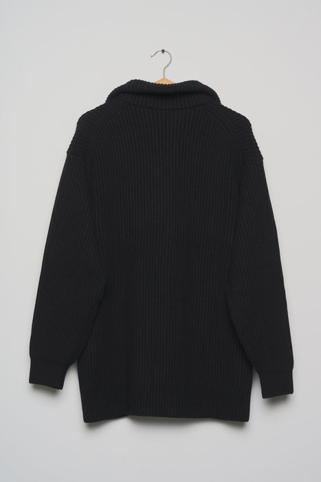 Hermes Wool Knit Jacket in Black Size 36 (Brand New)