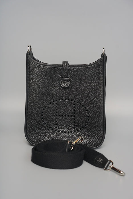 Hermes Mini Evelyne in Black Phw