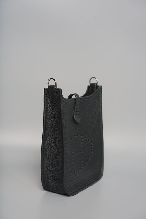 Hermes Mini Evelyne in Black Phw