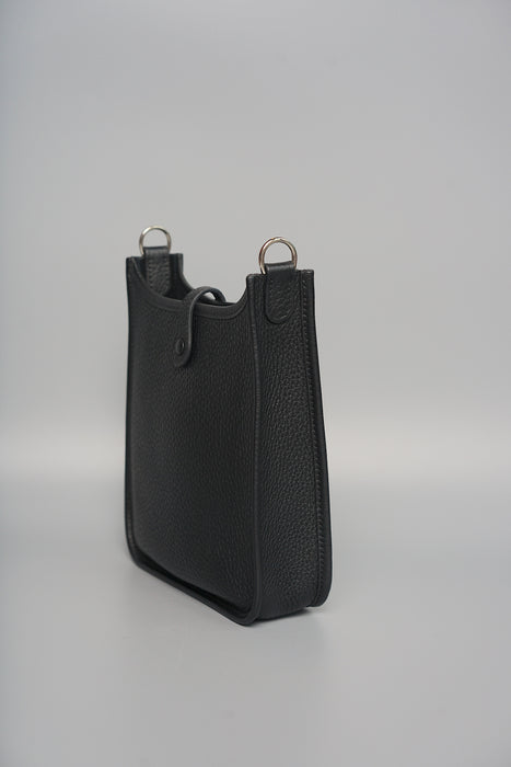 Hermes Mini Evelyne in Black Phw