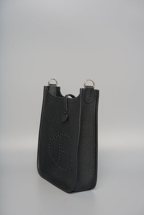 Hermes Mini Evelyne in Black Phw