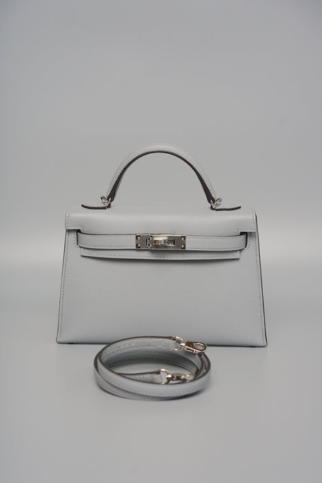 Hermes Kelly 20 in Gris Pantin Madame Phw (Brand New)