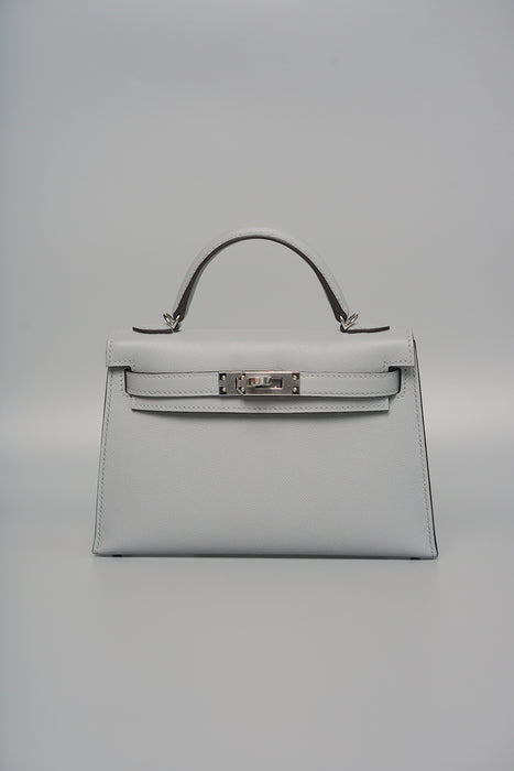 Hermes Kelly 20 in Gris Pantin Madame Phw (Brand New)
