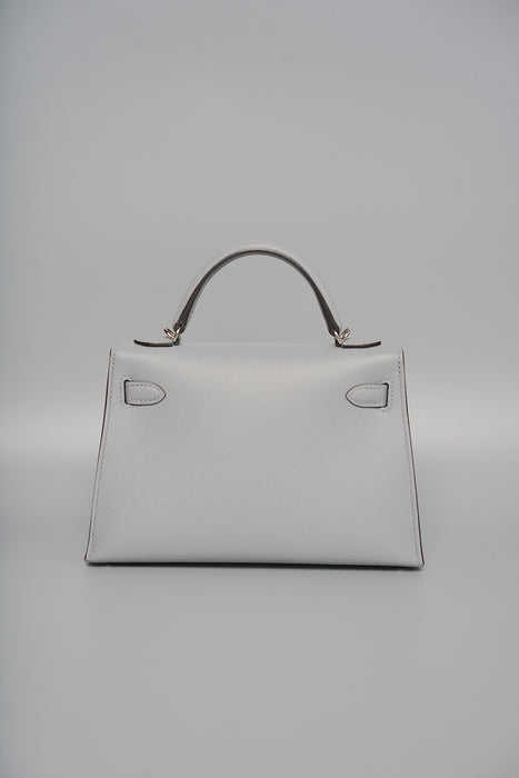 Hermes Kelly 20 in Gris Pantin Madame Phw (Brand New)