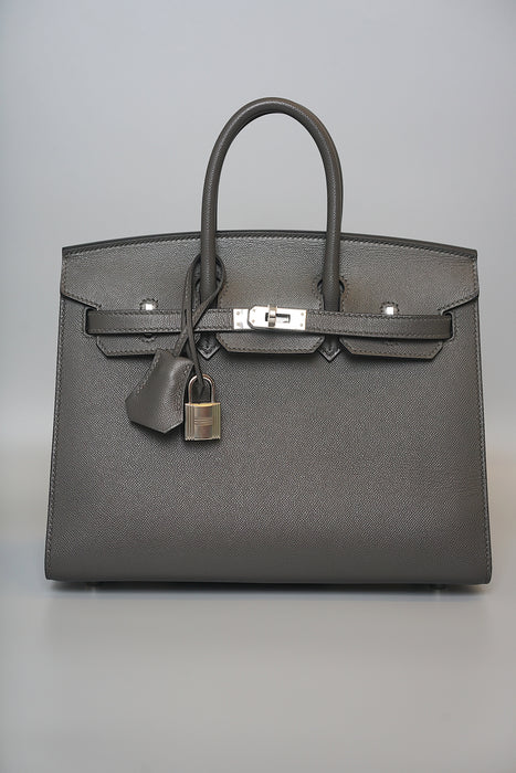 Hermes Birkin 25 Sellier in Graphite Madame Phw (Brand New)