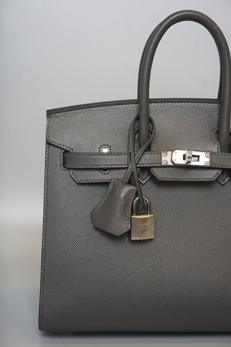Hermes Birkin 25 Sellier in Graphite Madame Phw (Brand New)