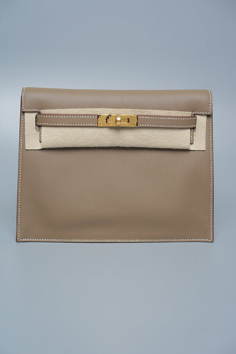 Hermes Kelly Danse in Etoupe Ghw (Brand New)